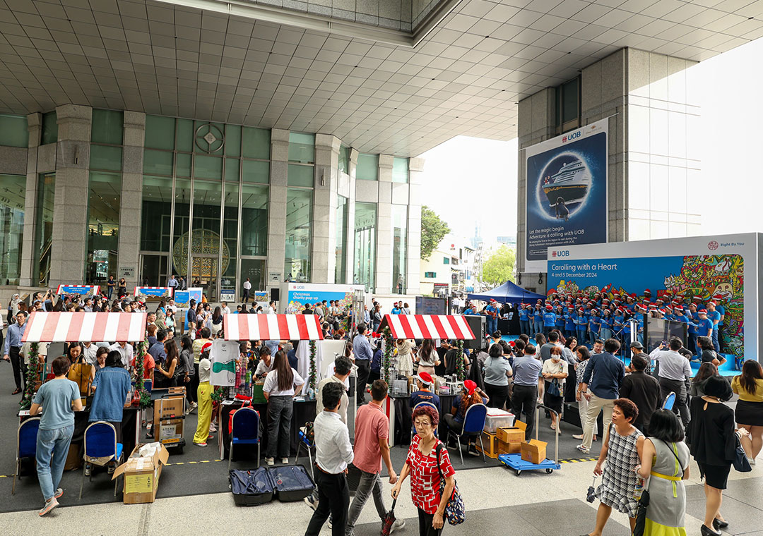 UOB Christmas charity pop-up